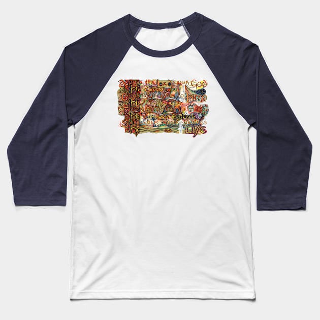 A.C.T.S. - Adore the Lord Baseball T-Shirt by lindisfarnescriptorium